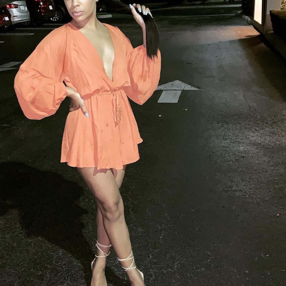 Orange romper